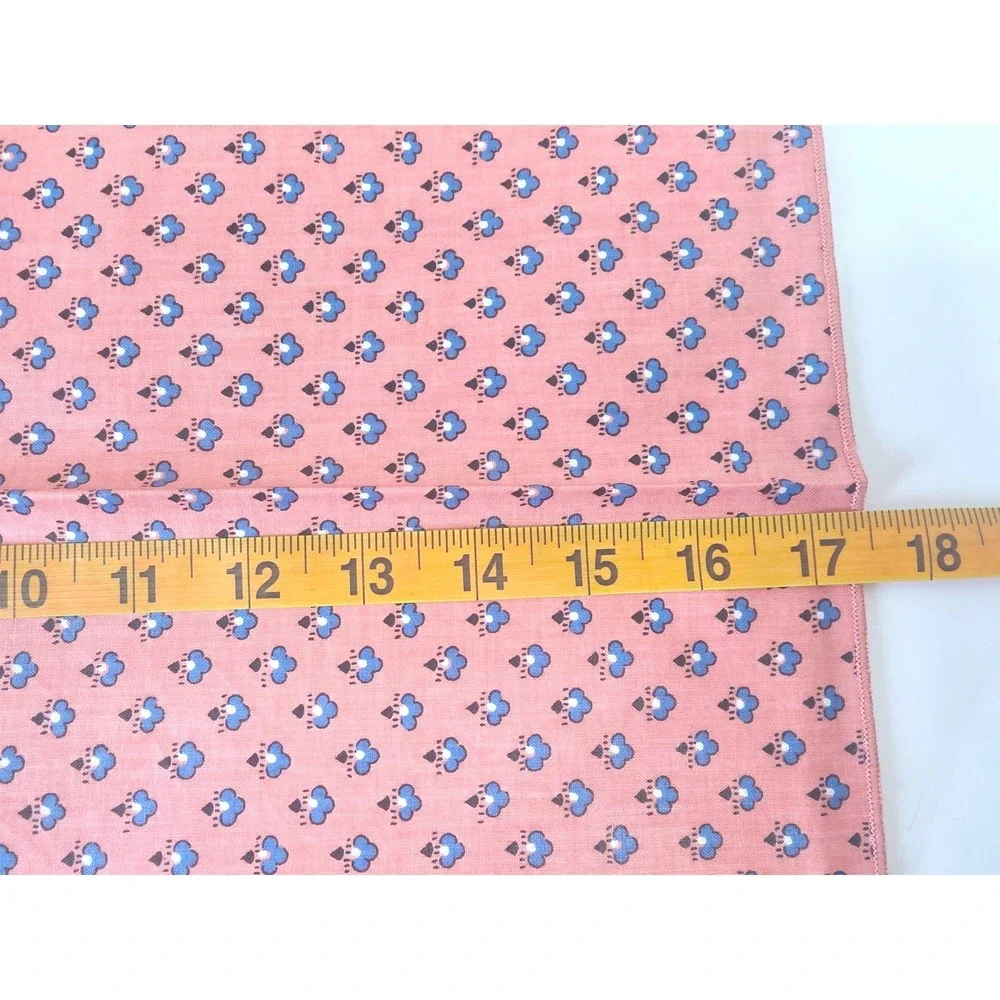 VTG 80s Audrey Dallas Pink & Blue Floral Cotton Napkins  Set of 13 - NWT NOS